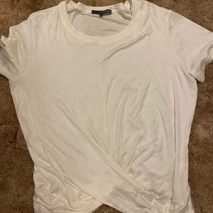 Cute white criss cross top